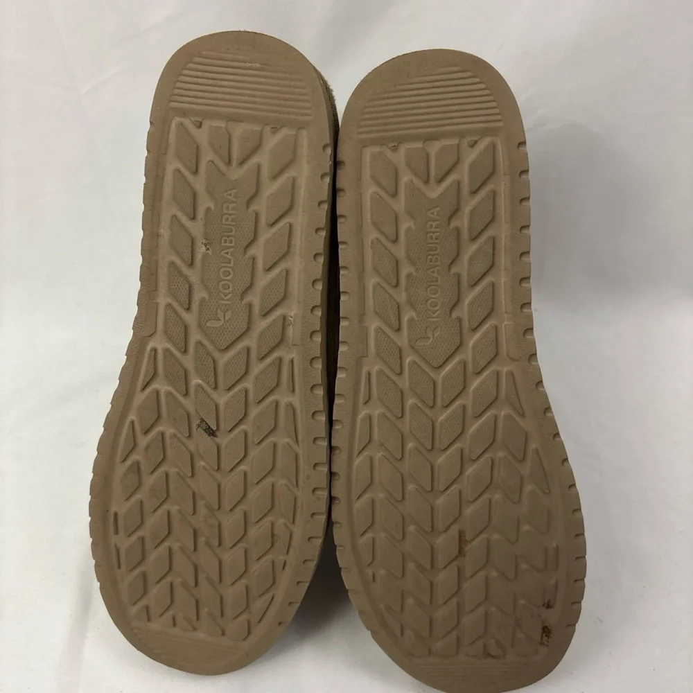 UGG Womans Koolaburra Size 10 USA Mini  Barley Suede Boots Dune Gray 1133079 - Picture 12 of 13